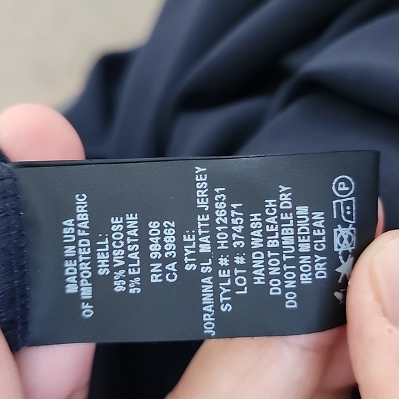 Theory Jorainna Sheath Dress in Sea Blue Sleeveless Knew Length Dress Size 12 - Picture 11 of 11